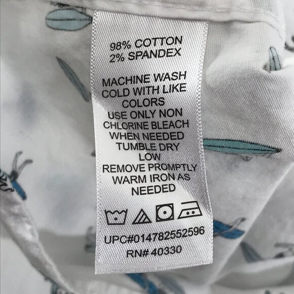 Haggar Clothing Button Up Surfer Print Shirt Men's XL Short Sleeve Casual Summer - Picture 10 of 10